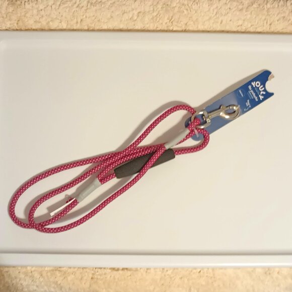 NWT~ YOULY The Protector 5/16" Thick Pink & Gray Reflective Dog Leash 5-ft. Long - Picture 9 of 11